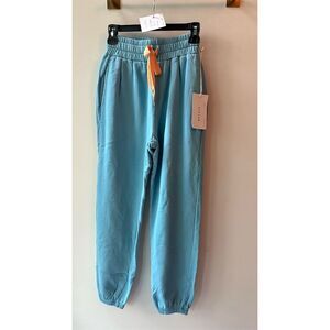 MOTHER Ankle Sweatpants XS Blue Tapered Casual Elastic Waist
